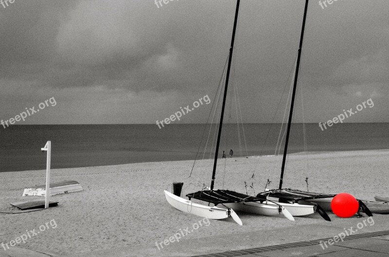 Sylt Color Key Beach Sailing Boat Free Photos