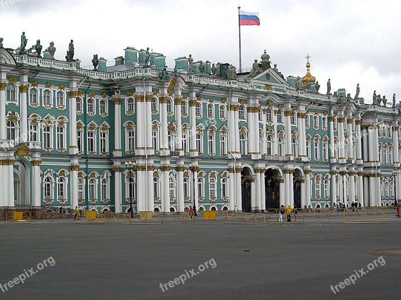 Building Winter Palace Peter Russia Free Photos