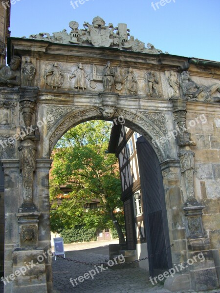 Beautiful Gate Archway Input Old Royal Household Goal