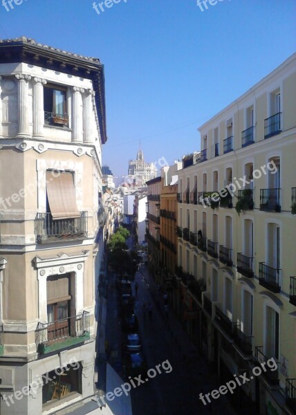 Angel Square Madrid Neighborhood Of The Letters Spain City Centre