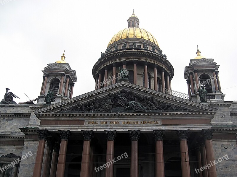 Isaac Church Peter Russia Free Photos