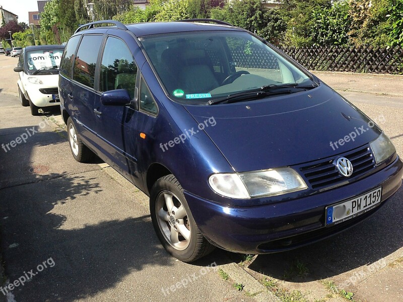 Auto Motor Vehicle Vw Volkswagen Sharan