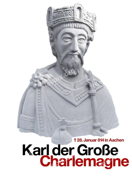 Charles The Great Statue Figure King Crown