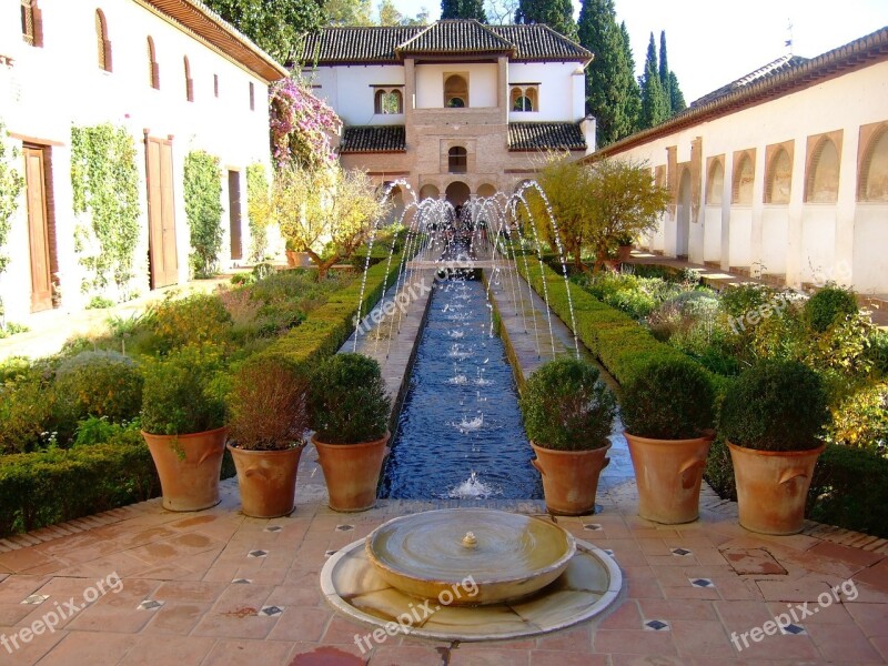 Granada Generalife Gardens Andalusia Spain