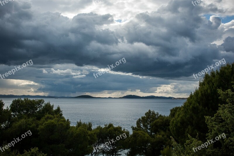 Clouds Dark Clouds Thunderstorm Clouds Form Storm