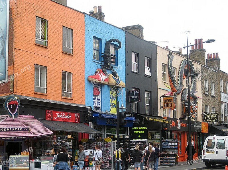 Buildings Facade Decorated Camden London