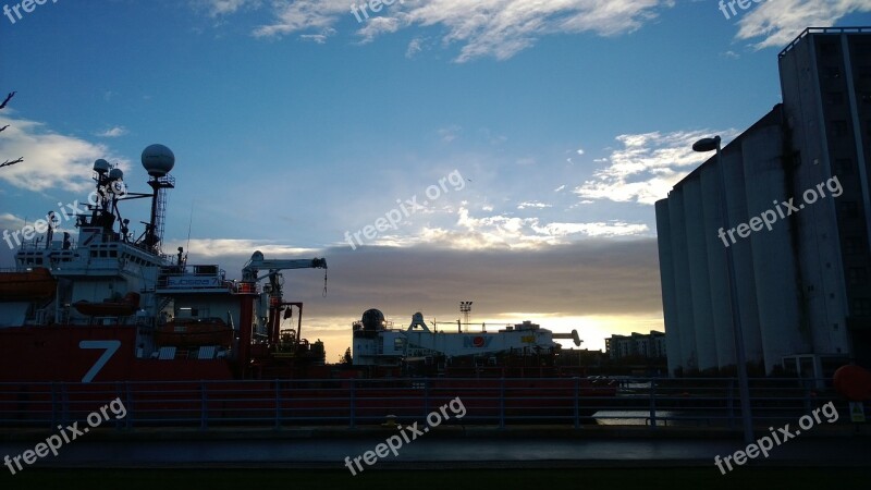 Leith Docks Edinburgh Landscape Scotland Sky