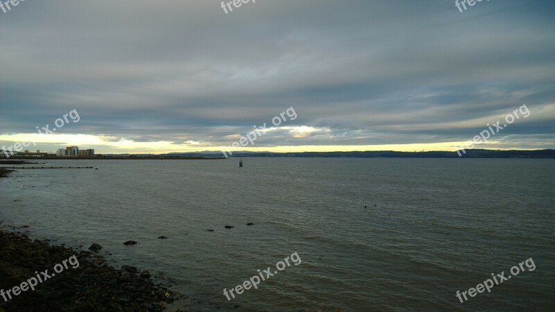 Granton Edinburgh Scotland Clouds Scenic