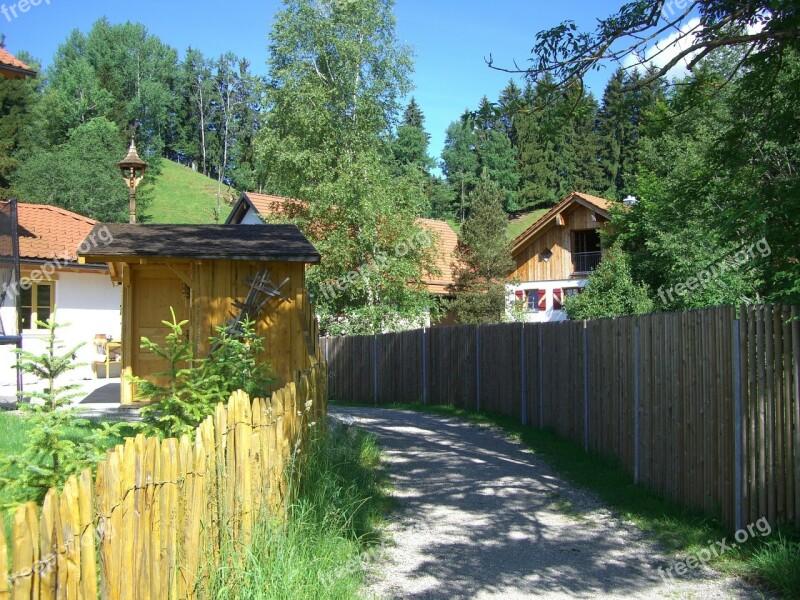 Away Garden Fence Hut Wood Fence