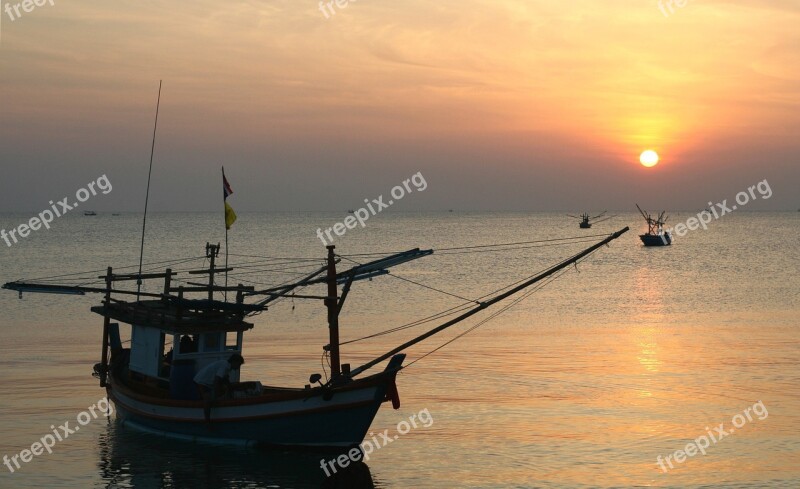 Sunrise Peaceful Serene Harbor Cove