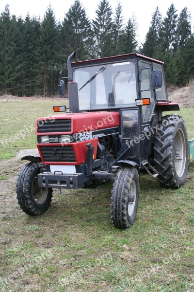 Tractor Old Red Agriculture Free Photos