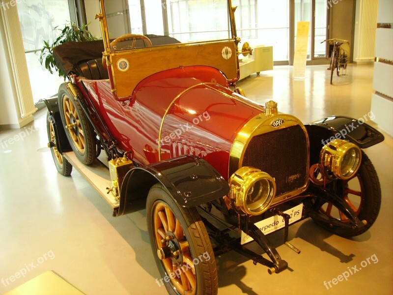 Oldtimer Exhibition Red Opel Classic