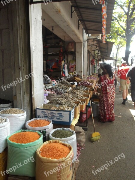 Mart Street Market Colombo Sri Lanka Spices