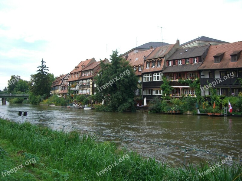 Small Venice Regnitz River Bank Bridge