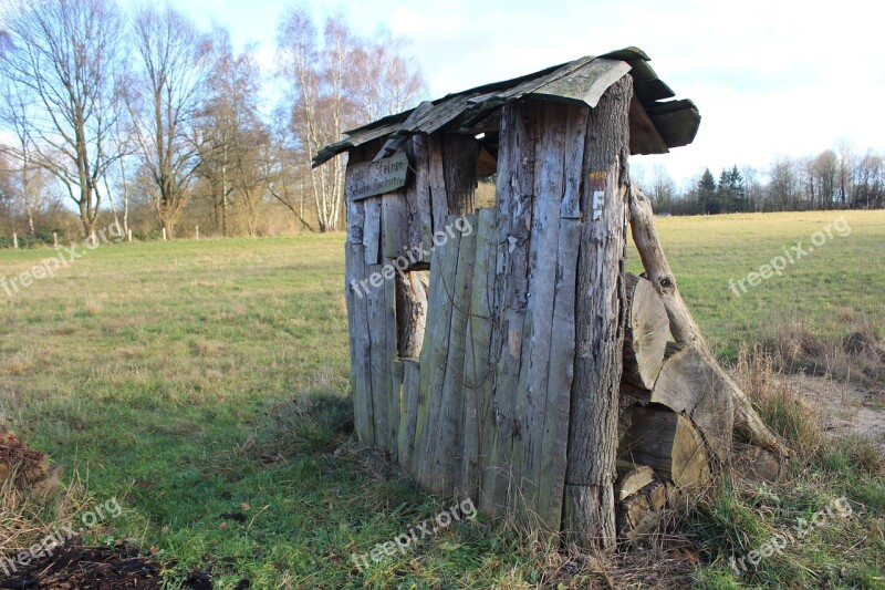 Log Cabin Nature Hut Old Scheuer