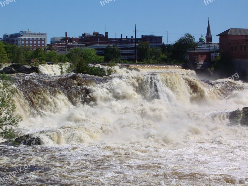 Lewiston Maine Water Scenery Nature