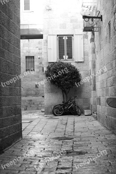 Jerusalem Bicycles Holy Land Israel Free Photos