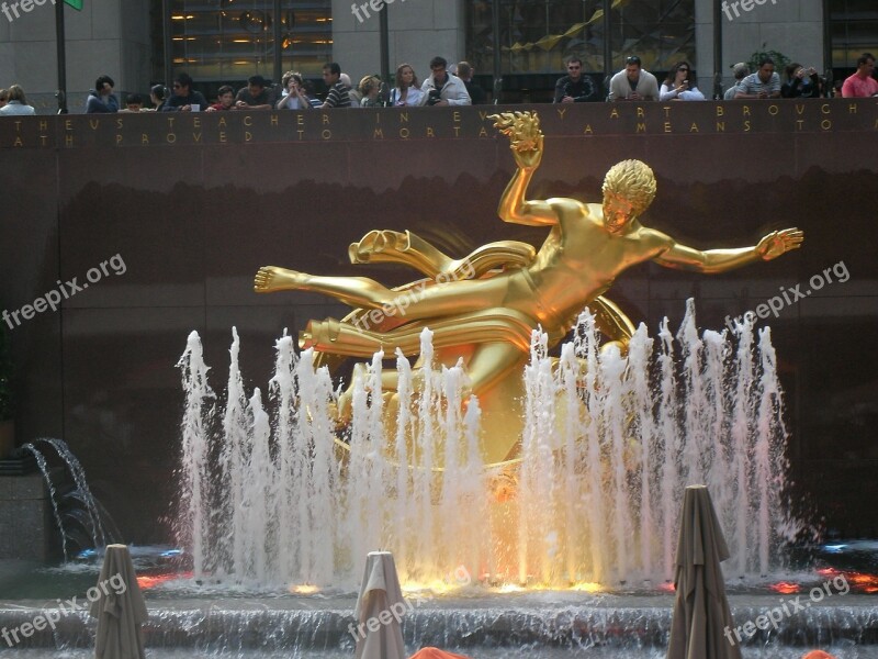 Fountain Places Of Interest Statue City New York