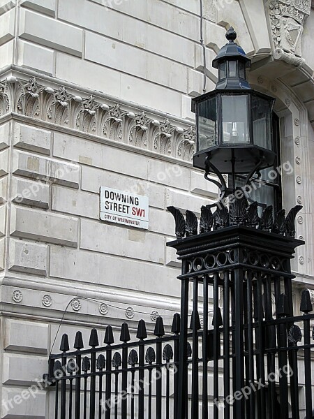 Nameplate Street Downing London Free Photos