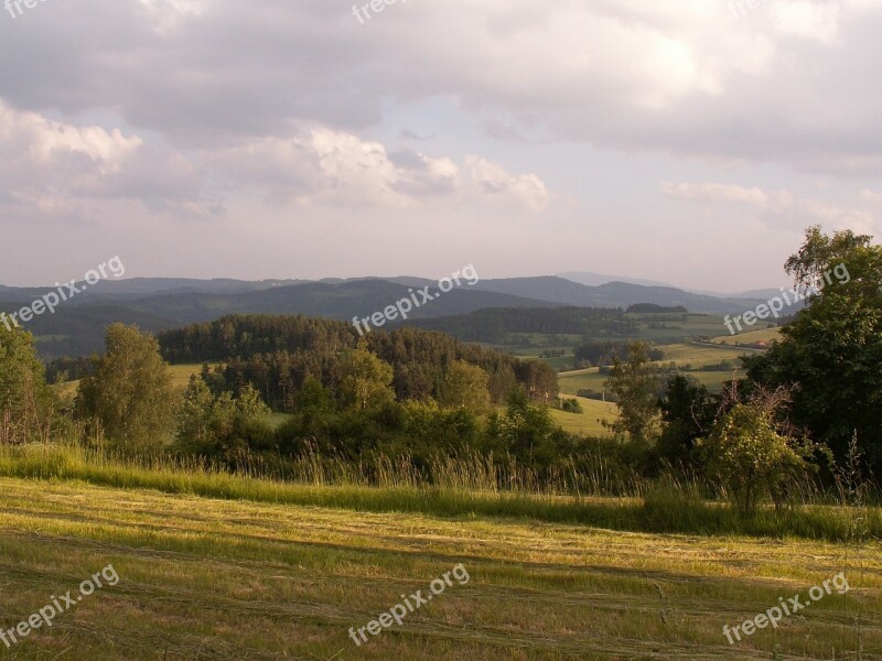 Landscape At Malenice Over Volyňkou South Bohemia Czech Republic Free Photos