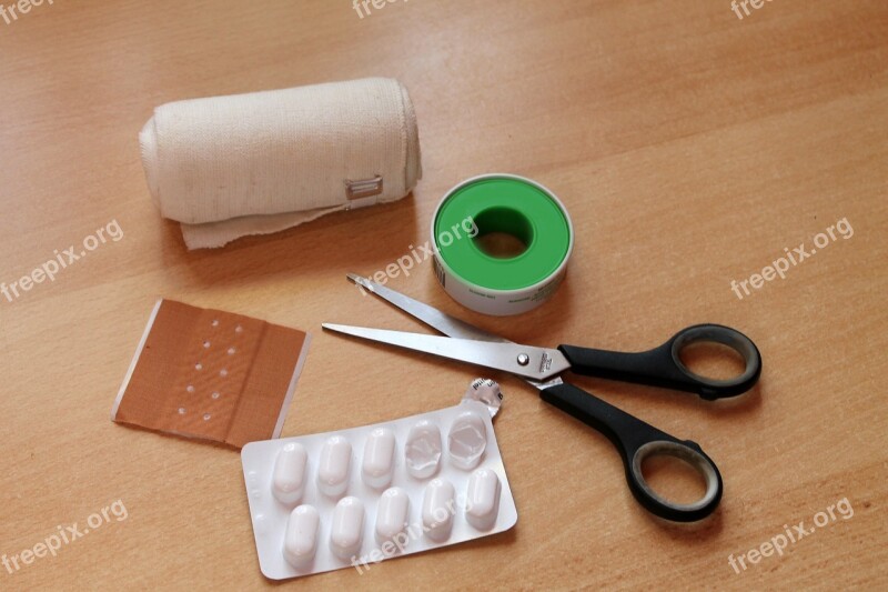 Patch Tablets Scissors Ill Medical