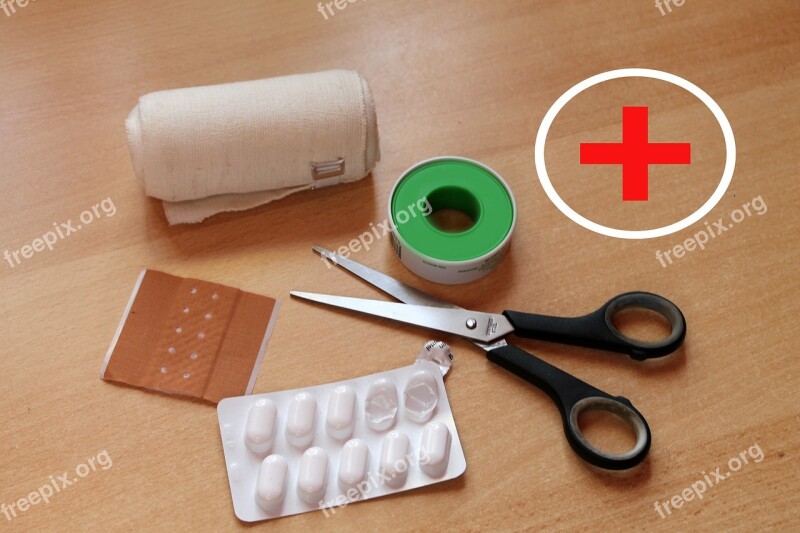 Patch Tablets Scissors Ill Medical