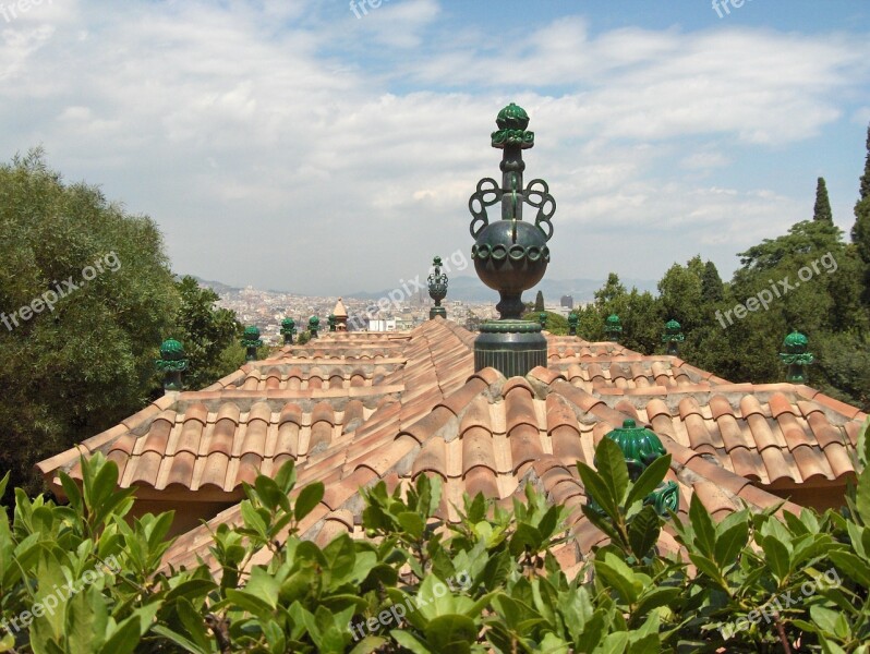 Roofs Sky Tiles Clouds Free Photos