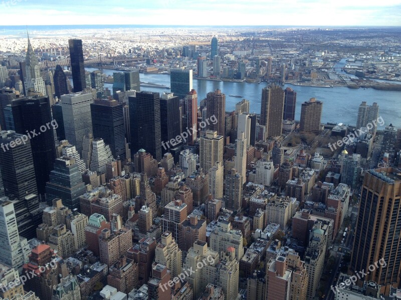 New York City Empire State Building Skyscrapers Nyc Ny