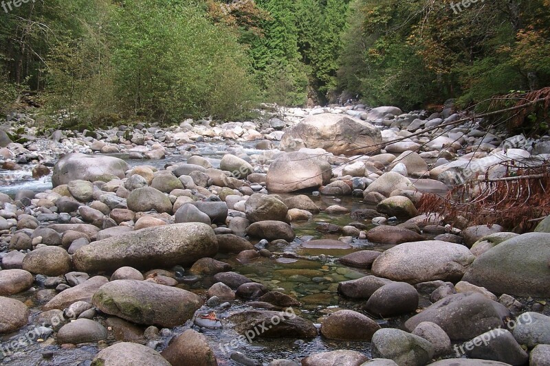 Canada Canyon River Rocks Water