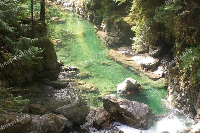 Canada Canyon River Rocks Water