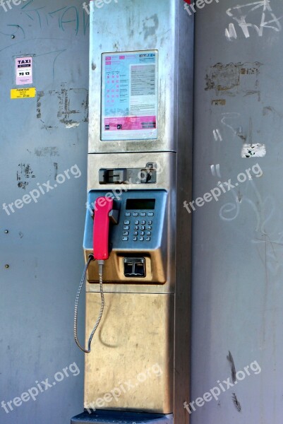 Phone Communication Connection Public Phone Booth