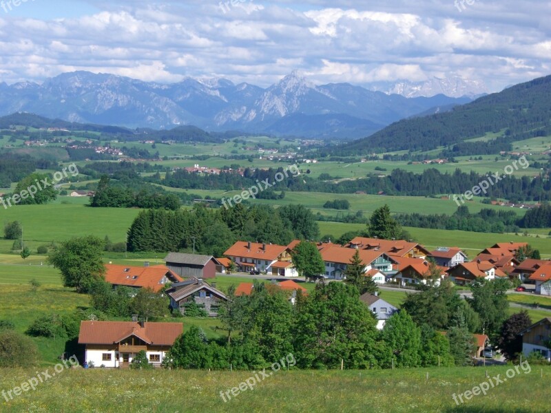 Mountain Panorama Mittelberg Oy Allgäu Free Photos