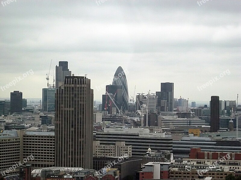 Landscape Buildings Cloudy London Free Photos