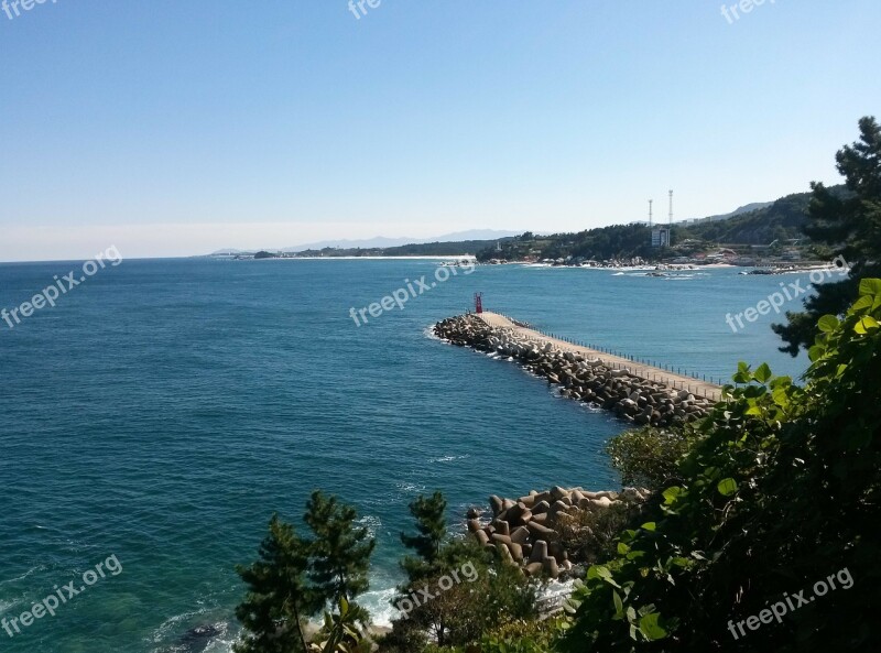 Sea Breakwater Lighthouse Free Photos