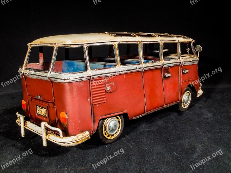 Sheet Metal Car Model Car Vw Bus Volkswagen Camper