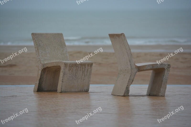 Chairs Sea Rest Duo Beach