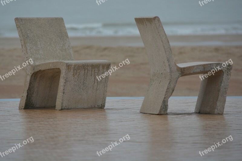 Chairs Sea Rest Duo Beach