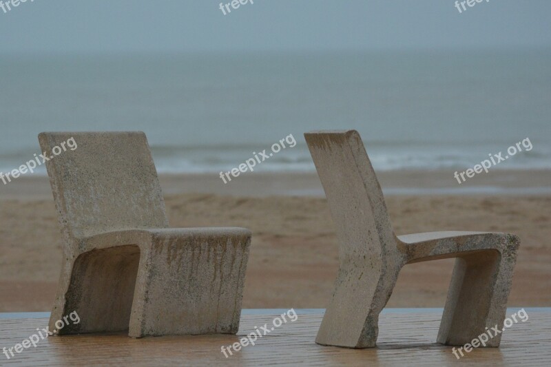 Chairs Sea Rest Duo Beach