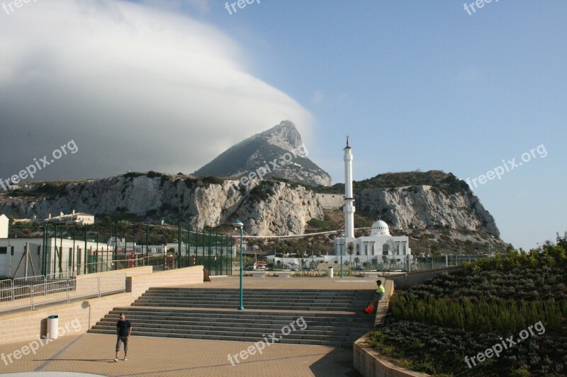 Gibraltar Rock Mosque Free Photos