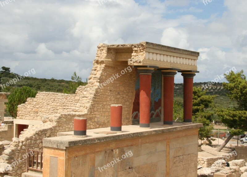 Knossos Crete Greece Free Photos