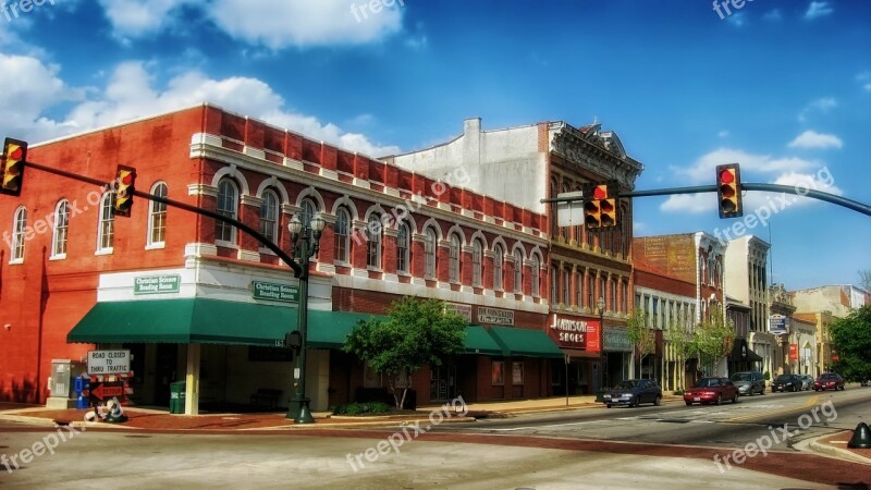 Lancaster Ohio Town Towns Intersection