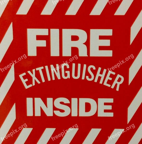 Fire Fire Extinguisher Extinguisher Sign Symbol