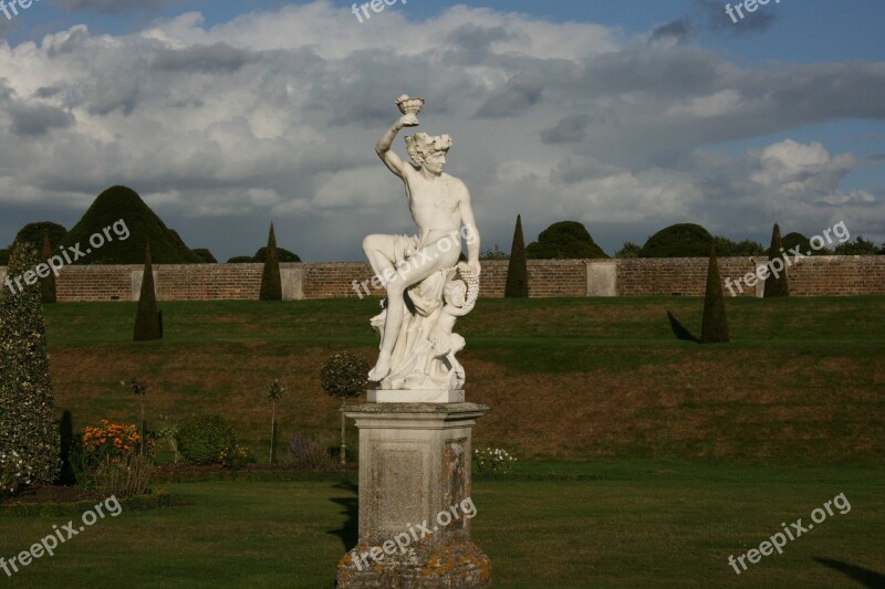 Statue White Garden Beauty Art