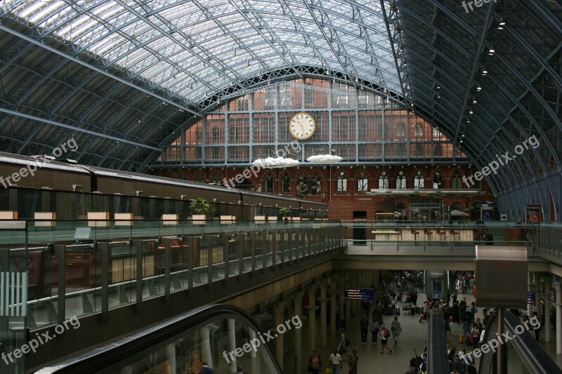 Train Station Watch Saint Pancras Station London Free Photos