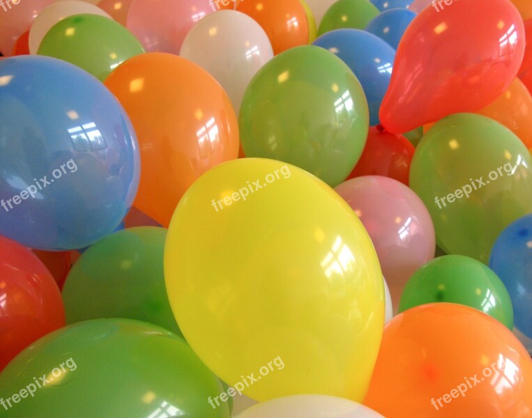 Balloons Ballons Colorful Color Yellow