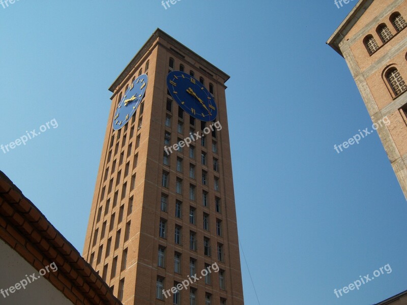 Aparecida Do Norte Clock Tower Basilica Blue Sky Aggarwal