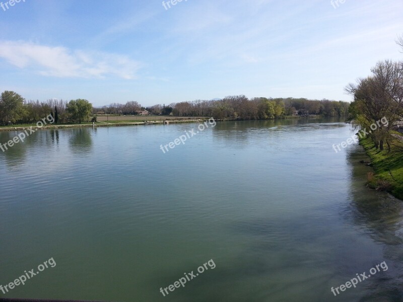 River Avignon France Quiet Water