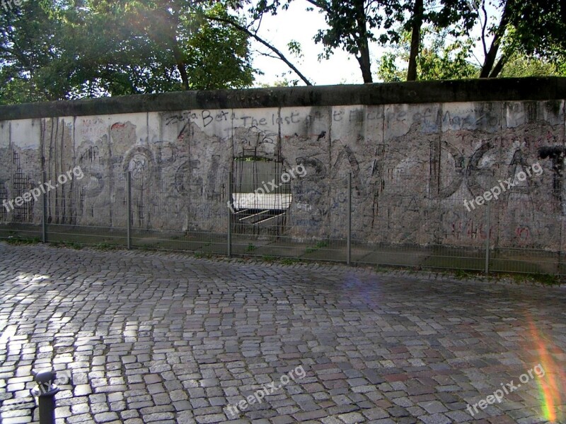 Berlin Wall Fragment Berlin Germany Ddr