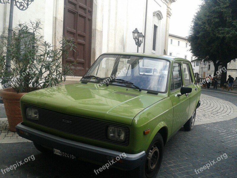 Vintage Car Retro Automobile Green