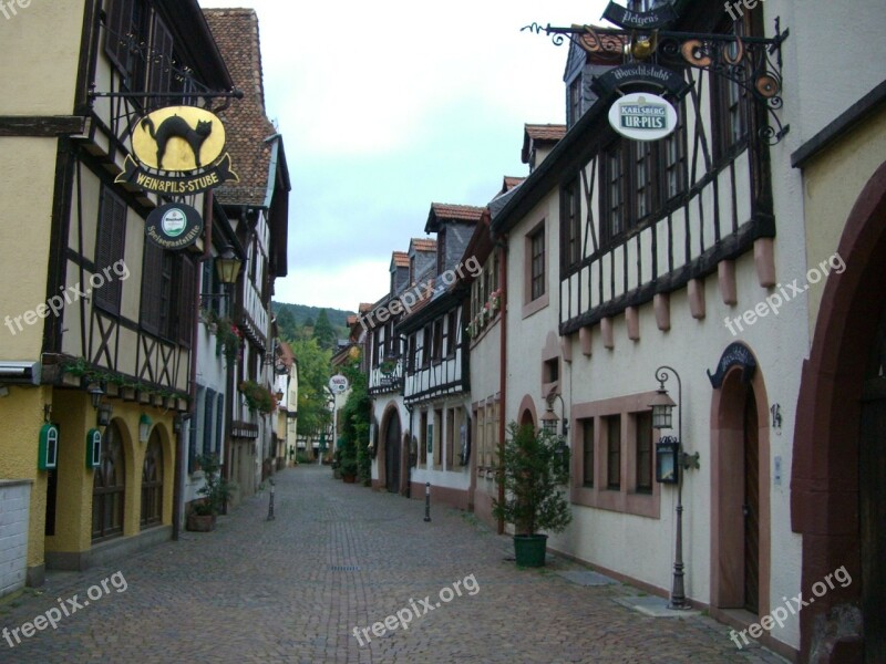 Alley Fachwerkhäuser Neustadt Palatinate Free Photos